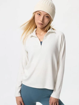 Толстовка утеплена на флісі жіноча Uniqlo 518333408 M Біла (1159856101)