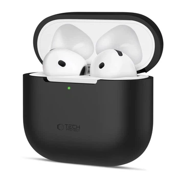 Чехол для наушников Tech-Protect Silicone для AirPods 4 Black (5906302370115)