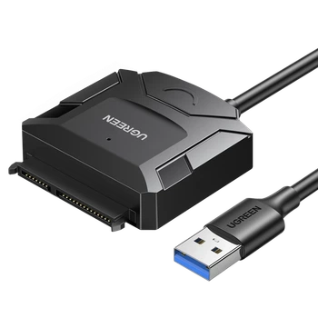 Адаптер Ugreen USB-A for SSD/HHD 2.5"/3.5" up to 4TB Black (6957303826117)