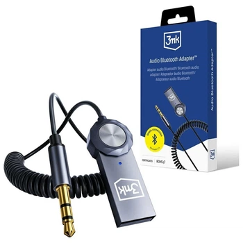 Аудио-адаптер 3mk 2-in-1 Bluetooth Jack 3.5mm Grey (5903108605434)