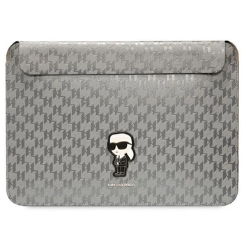 Чехол Karl Lagerfeld Saffiano Monogram Ikonik 14" Silver (KLCS14SAKHPKG)