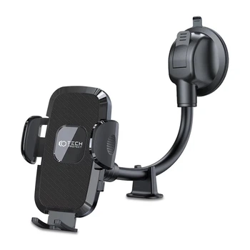 Автодержатель Tech-Protect V3 Universal Long Arm Windshield & Dashboard Car Mount Black (9490713928219)