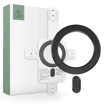 Магнитная пластина Tech-Protect Magmat Black with MagSafe (9490713933732)