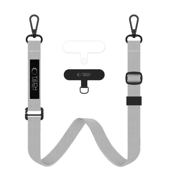 Комплект ремешков Tech-Protect C6S Rope Crossbody Crayon Grey (5906302362882)