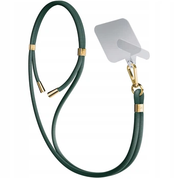 Универсальный шнурок 3mk EasyClip Dark Green with Gold Metal (5903108568623)