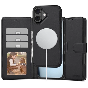 Чехол-книжка Tech-Protect Wallet для iPhone 17 Matte Black with MagSafe (5906302330379)