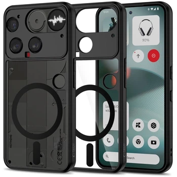 Чехол Tech-Protect MagMat для Nothing Phone 3 Black Clear with MagSafe (5906302330775)