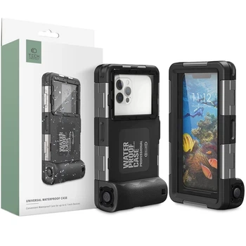 Водонепроницаемый чехол Tech-Protect IPX8 Universal Diving Waterproof Case Black (9589046924552)
