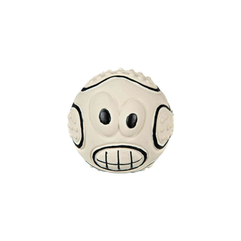 Игрушка Trixie для собак Мяч Смайлики белые с пищалкой латекс 7 см 4011905035277