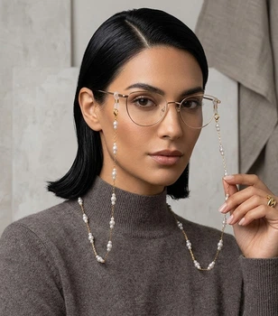 Класичний тримач для окулярів у ретро-стилі Honey Fashion Accessories золотистий (12-39)