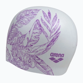 Шапочка для плавания,женщина Arena Sirene (91440-207) силиконовая,Бело-фиолетовый