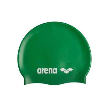 Шапочка для плавания Arena Classic Silicone (91662-104) силиконовая,Зеленый