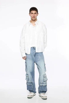 Джинси Pull & Bear світло-синій RVDWH932 36