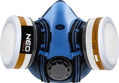Півмаска силіконова NEO Tools з 2 абсорберами A1P2 97-353 (5906692022656)