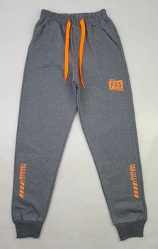 Спортивні штани Kids Wear 223-110 128см 134см(р) сірий з помаранчевим