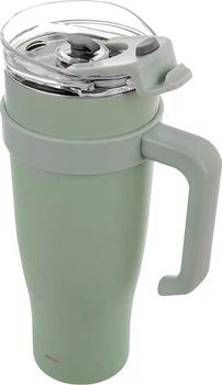 Kubek termiczny Orion z uchwytem stalowy Seledynowy 1.2 l (8592381223519)