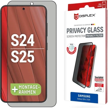 Szkło hartowane Displex Full Cover 3D Privacy Glass do Samsung Galaxy S24/S25 (4028778122034)