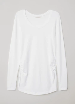Чоловічий лонгслів для вагітних H&M XS Білий 0654266_бел