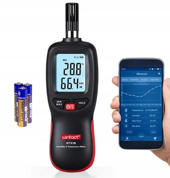 Термогігрометр цифровий Bluetooth 0-100% -20-70 °C wintact (WT83B)