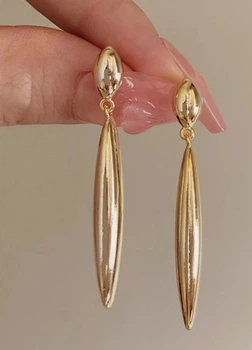 Сережки жіночі Довгі Fashion Jewelry Золотисті 20421