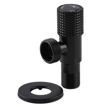 Кран кутовий кераміка SOLOMON EXCLUSIVE 1/2″X3/4″ 989 BB (BLACK/BLACK) ( 1шт.)