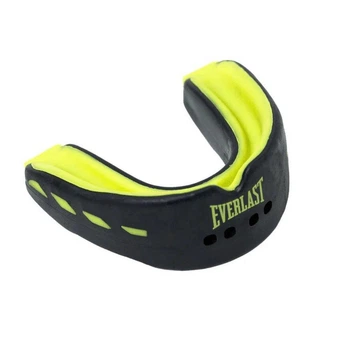 Капа боксерская Everlast Evershield Double Mouth Guard Черно-зеленый (P00003600)