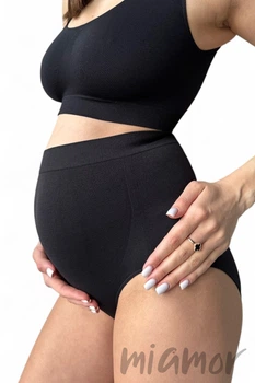 Трусики-слип бесшовные для беременных InSecret MAMA SLIP L/XL Черные