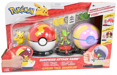 Ігровий набір Jazwares Гра Pikachu проти Treecko Surprise Attack Game (191726483182)