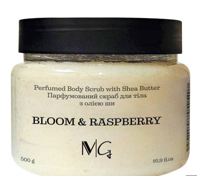 Скраб для тела парфюмированный с маслом ши MG Bloom & Raspberry 500 г