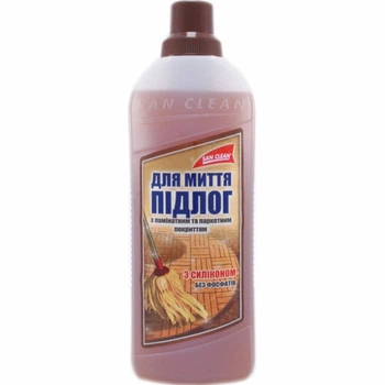 Засіб для миття підлоги San Clean для паркету та ламінату 1 л (4820003541661)