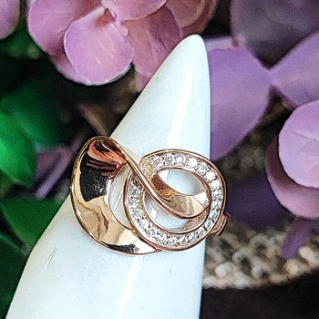 Кольцо Xuping Jewelry размеры:17 медзолото позолота 18К 8294