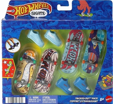 Zestaw do zabawy Hot Wheels 4 deskorolki + buty JBX58 (0194735266289)