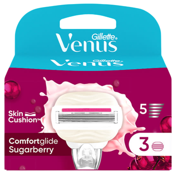 Змінні картриджі Venus Comfort Glide Sugarberry 3 шт (8700216674164)