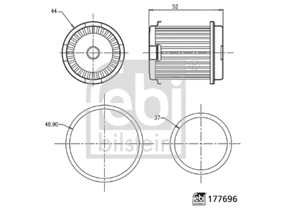 Фильтр АКПП HONDA Accord 08-, Civic FEBI BILSTEIN (177696)