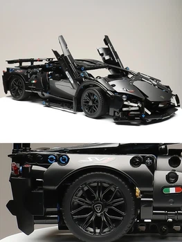 Конструктор Технічний Суперкар 1:14 1260 деталей Чорний (Lambo)