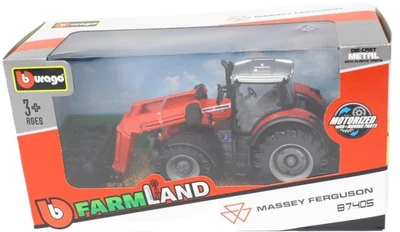 Traktor Bburago Massey Ferguson 8740S z chwytakiem 31634 (4893993316342)