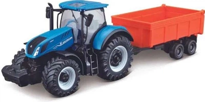 Трактор Bburago NewHolland T7.315 з причепом 31658 (4893993013616)