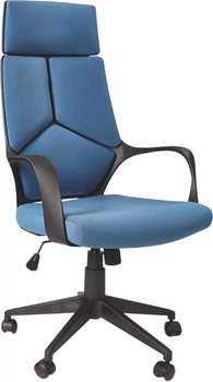 Fotel biurowy Halmar Voyager Czarno-Niebieski (5905248116511)