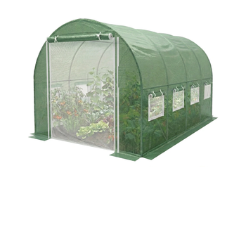 Садова теплиця парник із москітною сіткою 24м2 8х3х2 м LEOBRO Garden Green Mosquito Door LB-G125-GRN, зелена