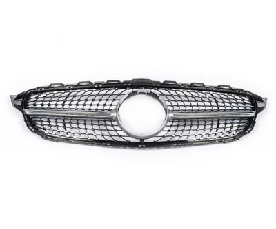 Решітка радіатора Mercedes C-Class W205 2018-2021 (ohi-w205-gr5bez)
