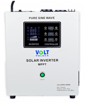 Солнечный инвертор Volt Polska SINUS PRO 2500 S 24/230V 1800/2500W + 40A MPPT 100V с режимом работы ИБП