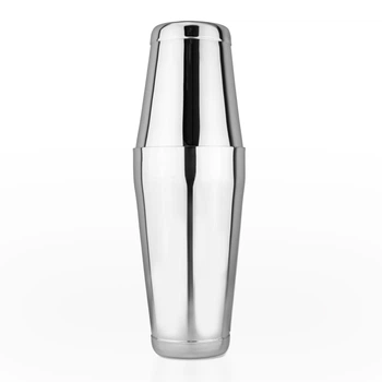 Шейкер барный Total Barware Бостон с утяжелителями 750+550 мл Серебристый (26257-Sh-B-750x550-s)