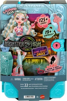 Lalka Monster High Skulltimate Secrets Gore-Geous Oasis Lagoona Blue JDR51 (0194735289004)