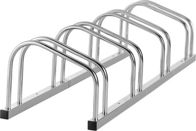 Stojak rowerowy Kadax Lemerie 4-stanowiskowy srebny (5906638309742)