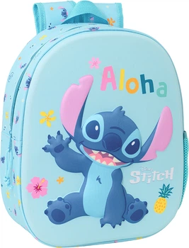 Plecak szkolny Safta Disney Stitch 3D 33x27x10 cm (8412688596423)