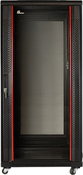 Шафа серверна підлогова GetFort 19" 27U 600x1000 Black (SGF27-610EH-SGB)