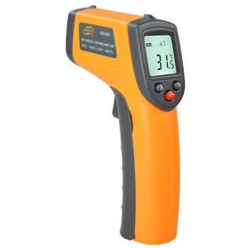 Безконтактний інфрачервоний термометр (пірометр) -50-400°C, 12:1, EMS=0,95 BENETECH GM320