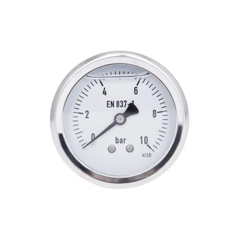 Манометр глицериновый Thermo Alliancе Forte d63 мм, 1/4"С с задним подключением (латун.) 0-10 бар TAF171G10B