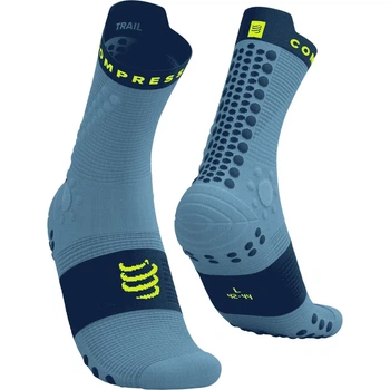 Бігові шкарпетки для марафону на довгі дистанції Compressport Pro Racing Socks V4.0 Trail Denim/poseidon M (100078299)