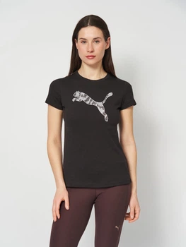 Футболка хлопковая женская Puma Tee 69191601 S Black (4069162375506)
